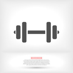 Dumbbell icon vector 10 eps design. lorem ipsum Flat Design JPG