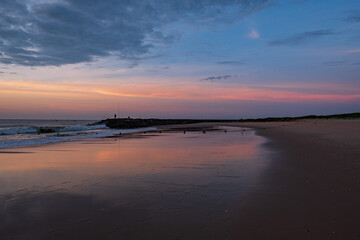 Fototapeta na wymiar Sunrise on the Beach of Phan Thiet, Vietnam