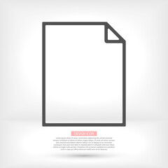 Document vector icon. lorem ipsum Flat Design JPG