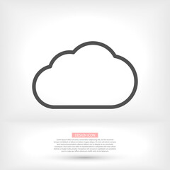 Cloud icon vector 10 EPS. lorem ipsum Flat Design JPG