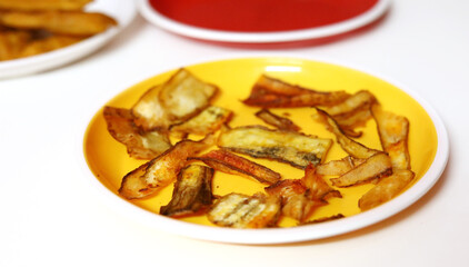 Indian Street Fried Food Spicy Bajji It's a Popular Tea Time Snacks From India