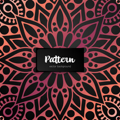 Vector ornamental mandala inspired ethnic art