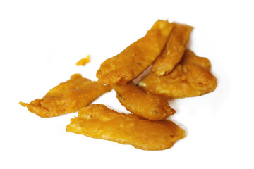 Indian food raw banana bajji or fritter, which is a traditional and popular dish.