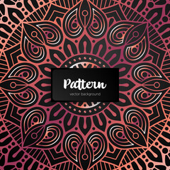 Vector ornamental mandala inspired ethnic art