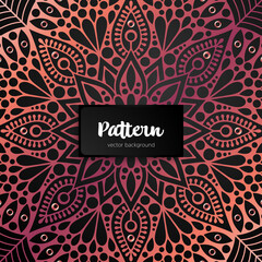 Vector ornamental mandala inspired ethnic art