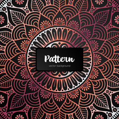 Vector ornamental mandala inspired ethnic art