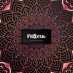 Vector ornamental mandala inspired ethnic art