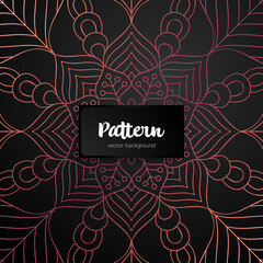 Vector ornamental mandala inspired ethnic art