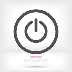 power off icon vector. lorem ipsum Flat Design JPG