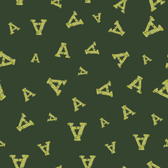 A from the alfabet repeat pattern print background © Doeke