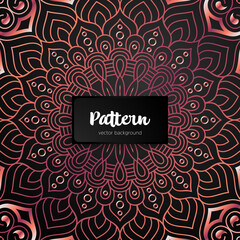 Vector ornamental mandala inspired ethnic art