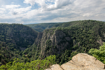 Blick ins Tal von Hexentanzplatz 