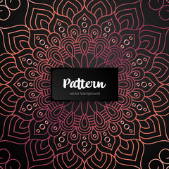 Vector ornamental mandala inspired ethnic art