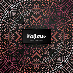 Vector ornamental mandala inspired ethnic art