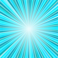 Pop art colorful comics book magazine cover. Striped rainbow background. Cartoon funny retro pattern strip mock up. Vector halftone illustration. 90-s style. Sunburst, starburst shape.