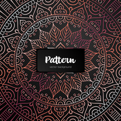 Vector ornamental mandala inspired ethnic art