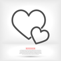 heart 10 eps bond icon design vector graphic