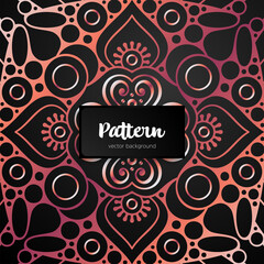 Vector ornamental mandala inspired ethnic art