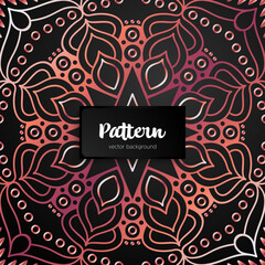 Vector ornamental mandala inspired ethnic art