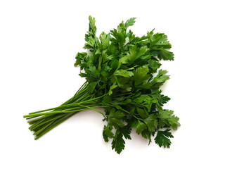 parsley isolated on white