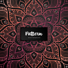 Vector ornamental mandala inspired ethnic art