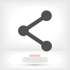 Connections vector icon. Vector illustration style is flat iconic symbol vector icon, gray color, transparent background. Designed for web and software vector icon