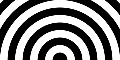 Schwarz weiße Halbkreise als Streifen Hintergrund