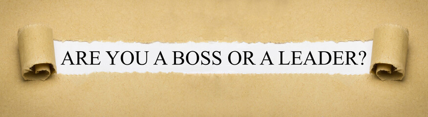 Are you a Boss or a Leader?