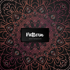 Vector ornamental mandala inspired ethnic art