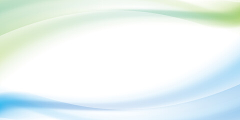 青と緑の波　抽象的な背景フレーム