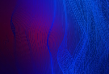 Dark Pink, Blue vector blurred and colored pattern.