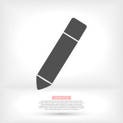 Pen vector icon. Black simple vector icon isolated on white background. vector icon Fountain pen silhouette. Web site page and mobile