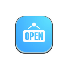Open Sign -  Button