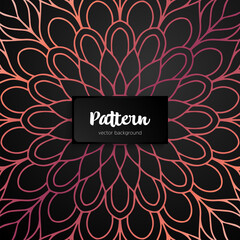 Vector ornamental mandala inspired ethnic art