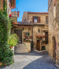 Fototapeta na wymiar Castelnuovo di Porto, small and beautiful village in the province of Rome, Lazio, Italy.