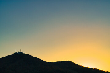 函館山　夕暮れ