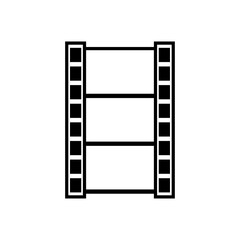Obraz premium Film strip icon vector