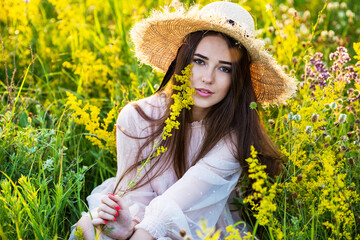 beautiful girl in hat