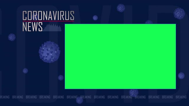 oronavirus News Animated Graphic With Insert