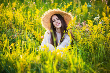 beautiful girl in hat