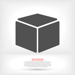 Box vector icon or logo in modern line style. vector icon High quality black outline pictogram for website design and mobile apps vector icon. Vector illustration on a background.