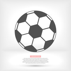 Obraz premium Soccer ball vector icon. Soccer ball isolated on a white background. Vector logo illustration.vector icon Football sport symbo