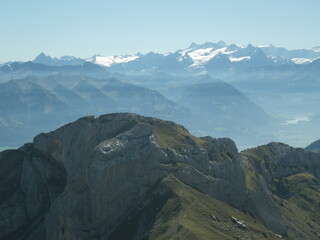 The Bernese Alps viewed from Mount Pilatus