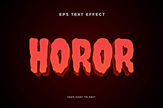 Red Horor Scary Text Effect