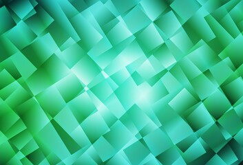 Light Green vector polygon abstract backdrop.