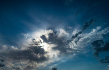 Blue sky background