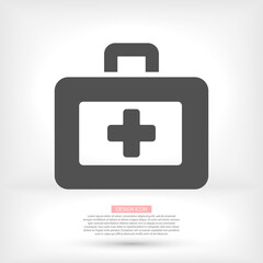 First aid icon in trendy flat style. Logo, application, user interface. Vector illustration