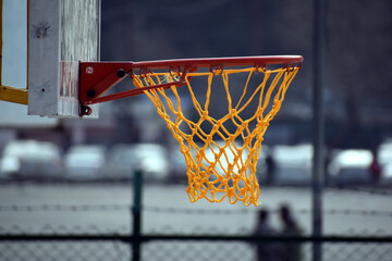 Beautiful picture of closeup basket ball net in nainital uttarakhand