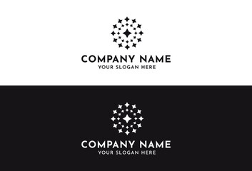 Stars Icon Logo Template vector design illustration.Stars Shining Icons Isolated On background