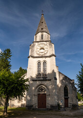 Fototapeta na wymiar Church of Bourré in France